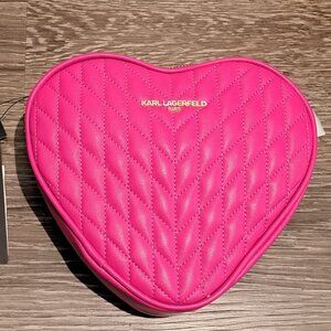 Karl Lagerfeld Heart Shaped Crossbody
